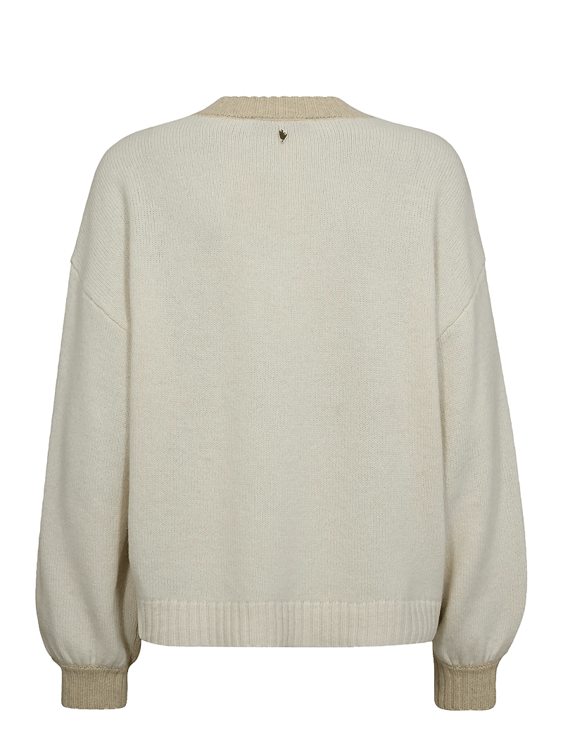 MOS MOSH - MMBeth Ottili V-neck Knit - pullover - boulder - 1