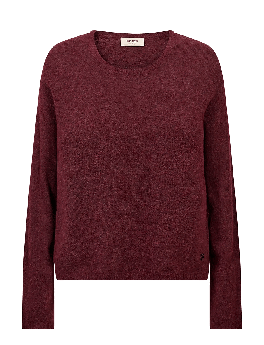 MOS MOSH - MMMape O-Neck Knit - kampsunid - cabernet - 0