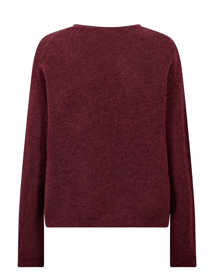 MOS MOSH - MMMape O-Neck Knit - kampsunid - cabernet - 1