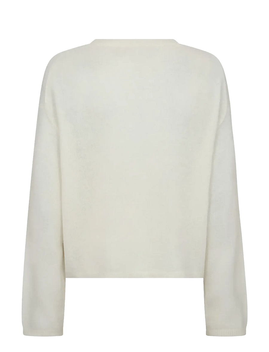 MOS MOSH - MMMape O-Neck Knit - kampsunid - ecru - 2