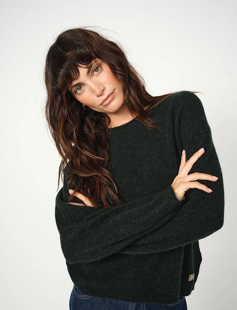 MOS MOSH - MMMape O-Neck Knit - pullover - scarab - 0