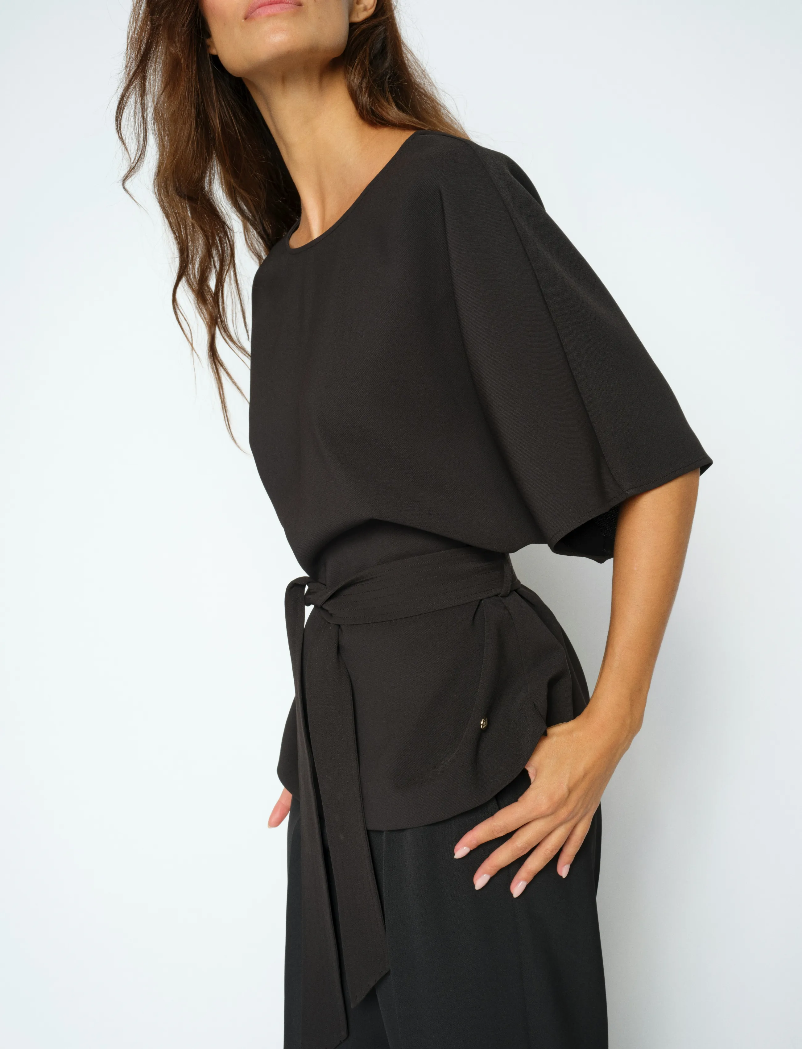 MOS MOSH - MMRikala Miley Blouse - kurzärmelige blusen - black - 5