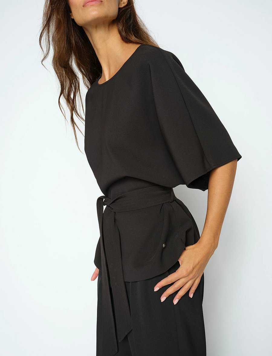 MOS MOSH - MMRikala Miley Blouse - kurzärmelige blusen - black - 5