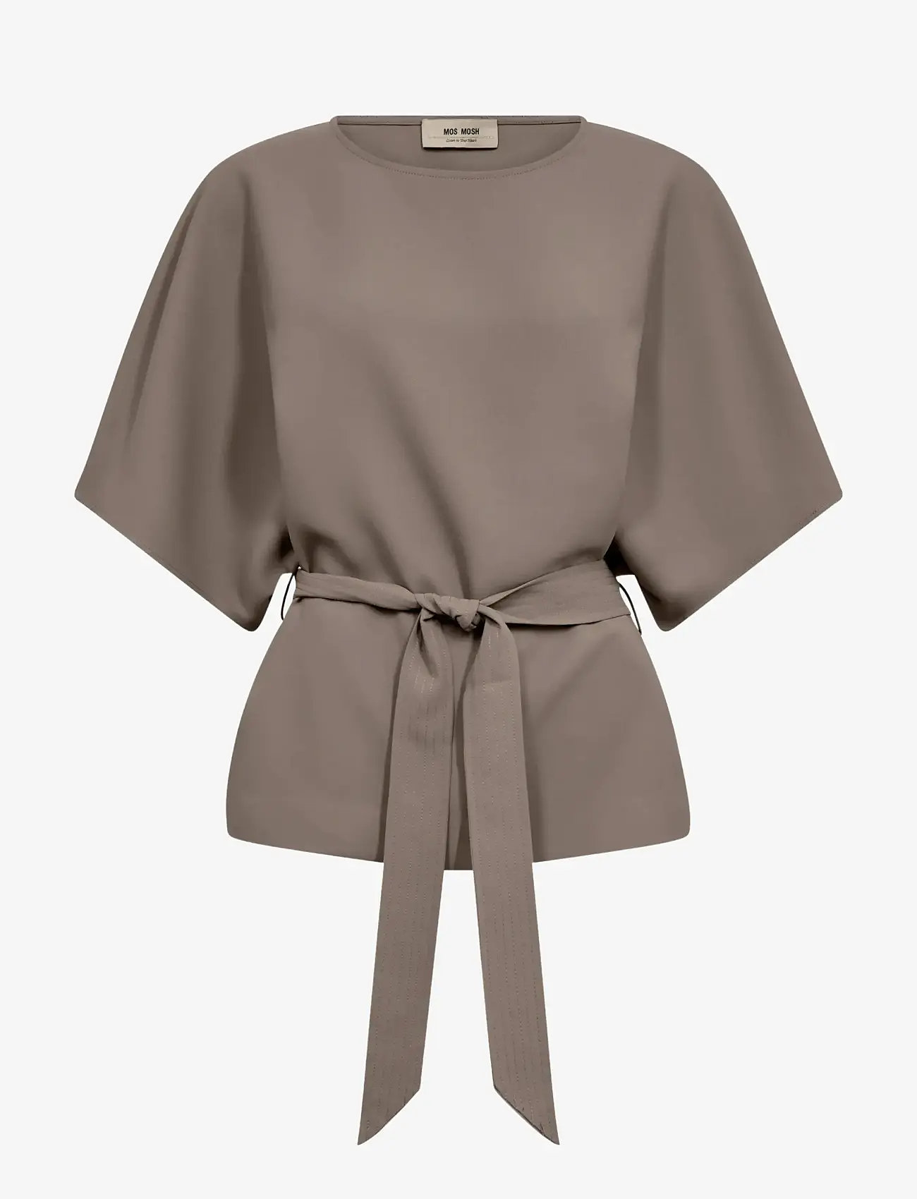 MOS MOSH - MMRikala Miley Blouse - kurzämlige blusen - falcon - 0