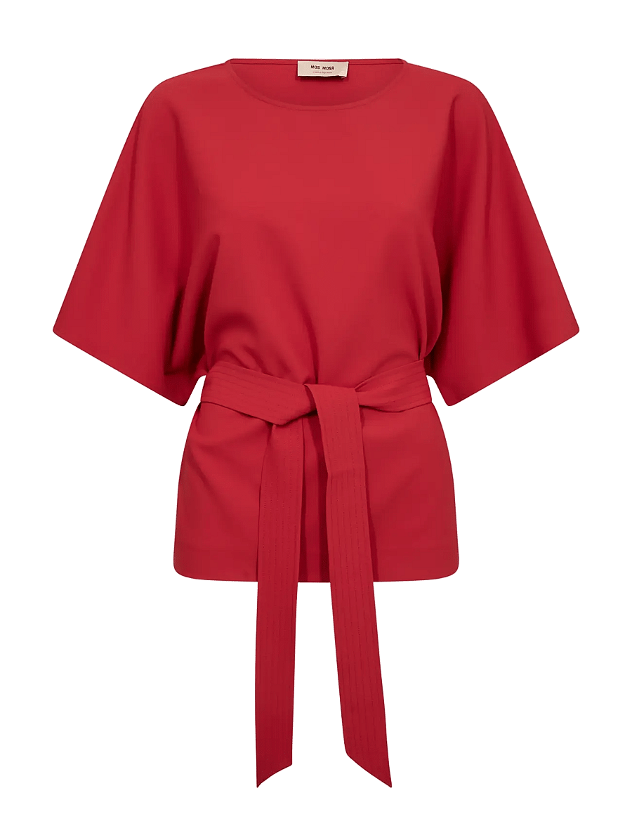 MOS MOSH - MMRikala Miley Blouse - kurzärmelige blusen - lava falls - 0