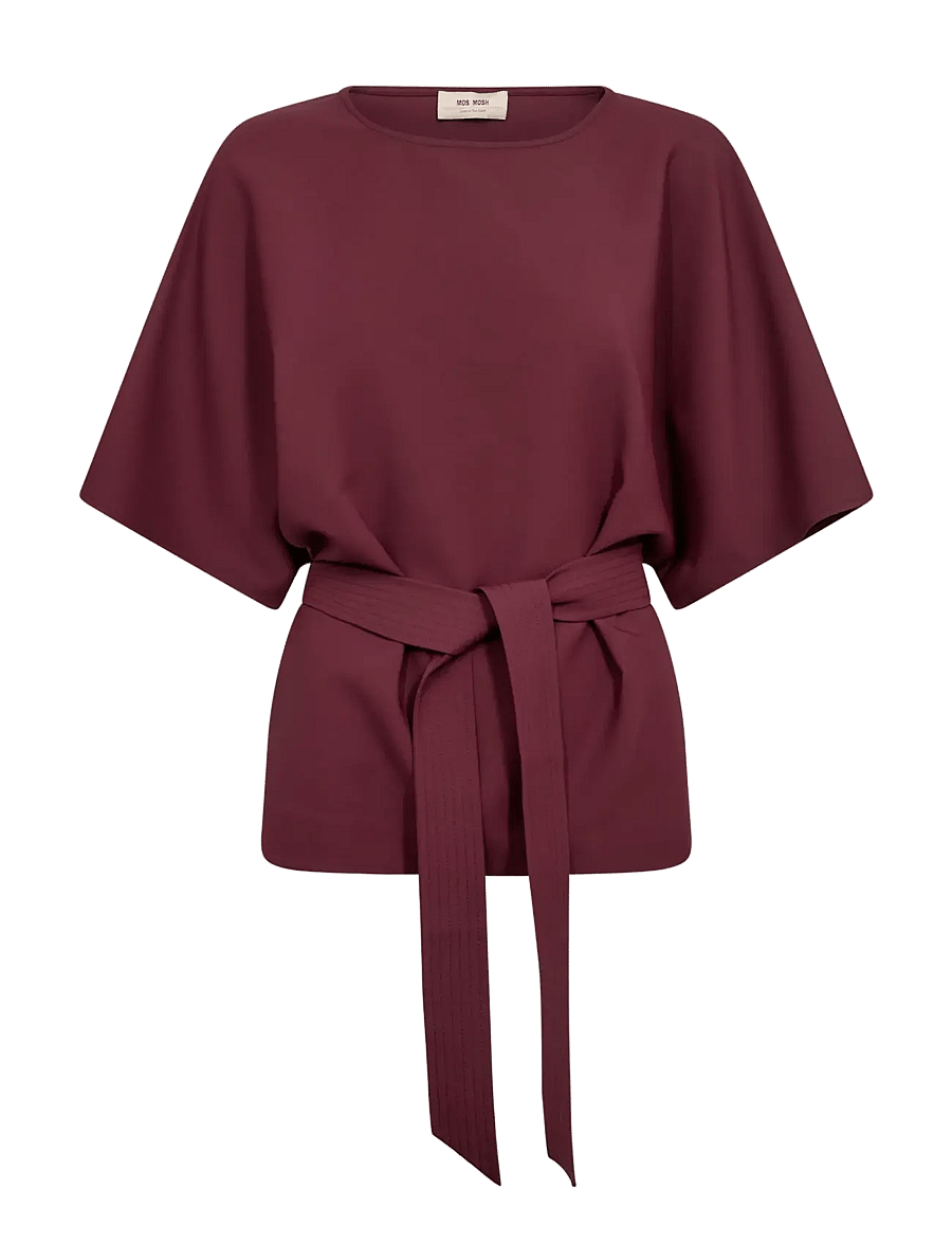 MOS MOSH - MMRikala Miley Blouse - kortärmade blusar - port royale - 1