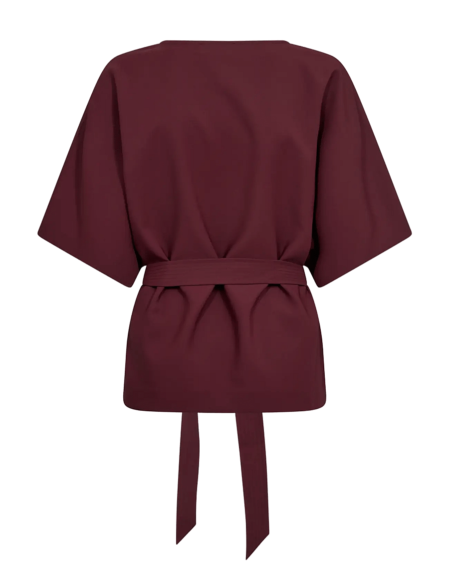 MOS MOSH - MMRikala Miley Blouse - kurzärmelige blusen - port royale - 2