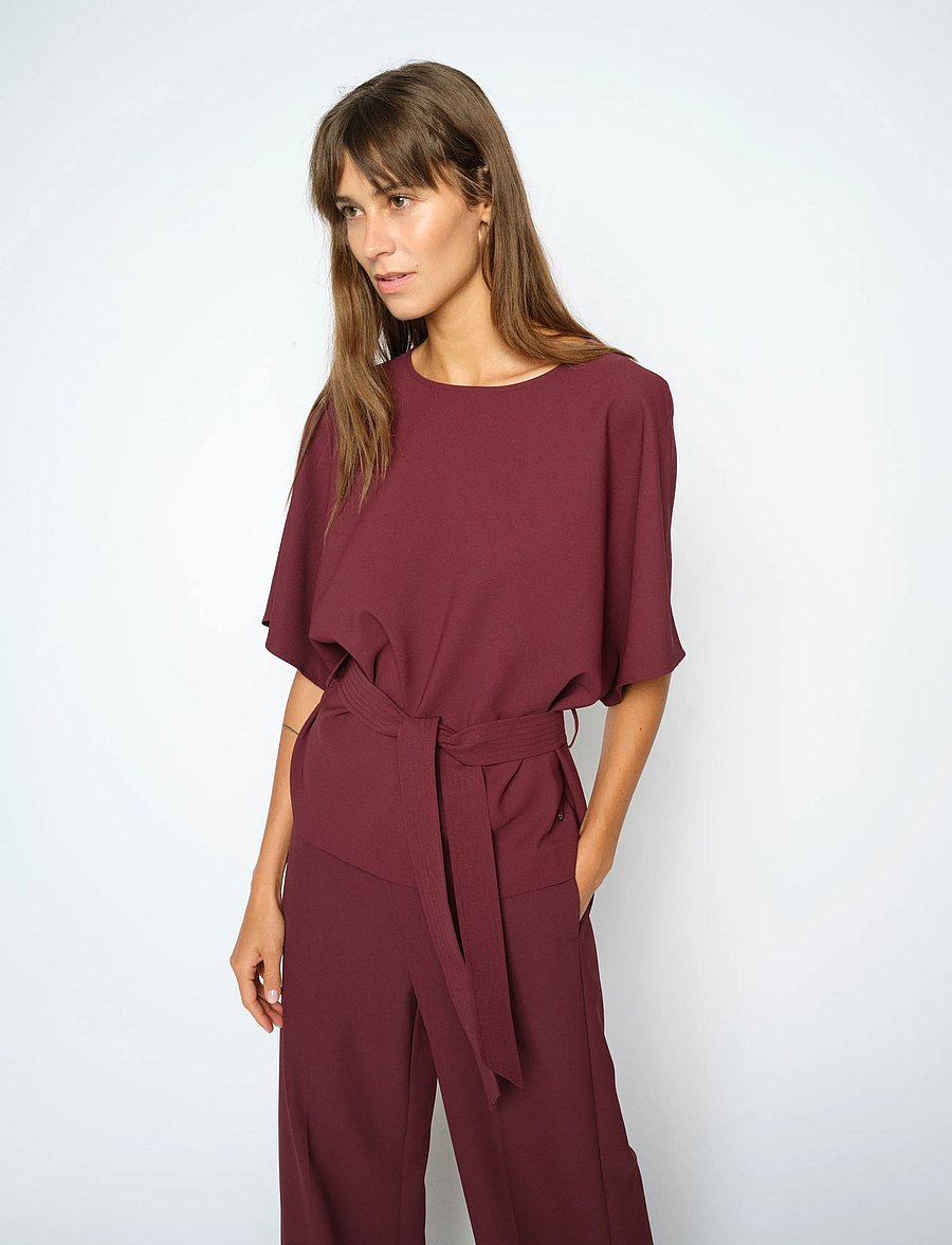 MOS MOSH - MMRikala Miley Blouse - kurzärmelige blusen - port royale - 3