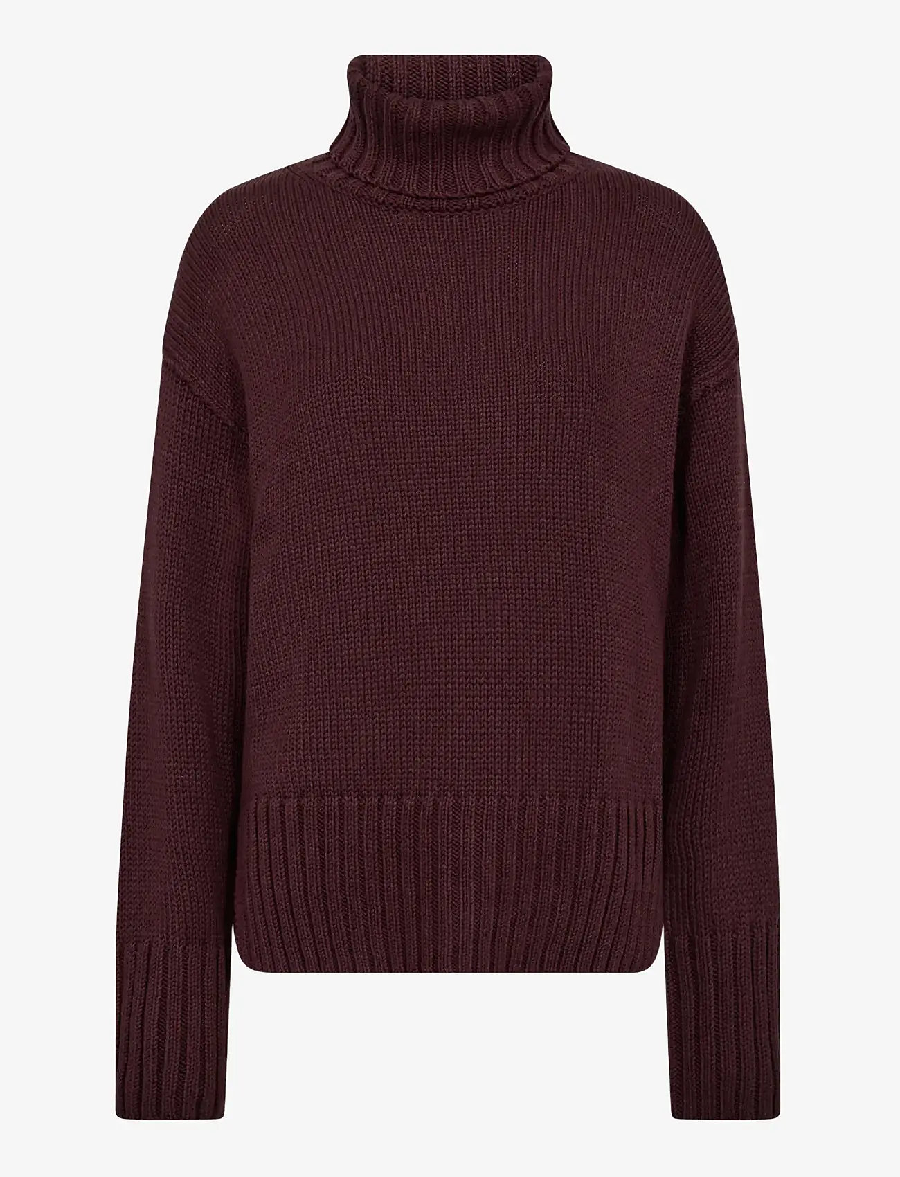 MOS MOSH - MMRola Bine Rollneck Knit - efterårstøj - fudge - 0