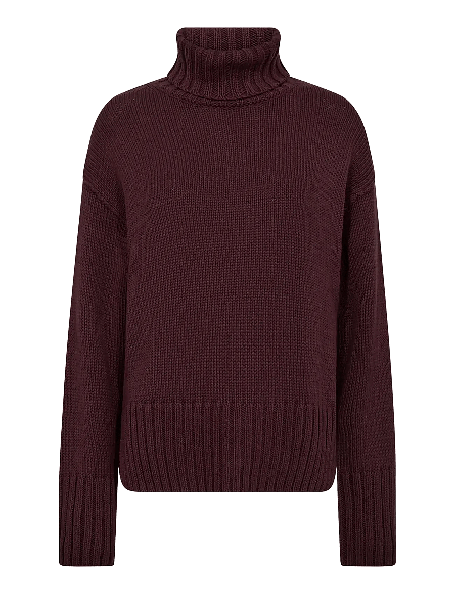 MOS MOSH - MMRola Bine Rollneck Knit - pullover - fudge - 0