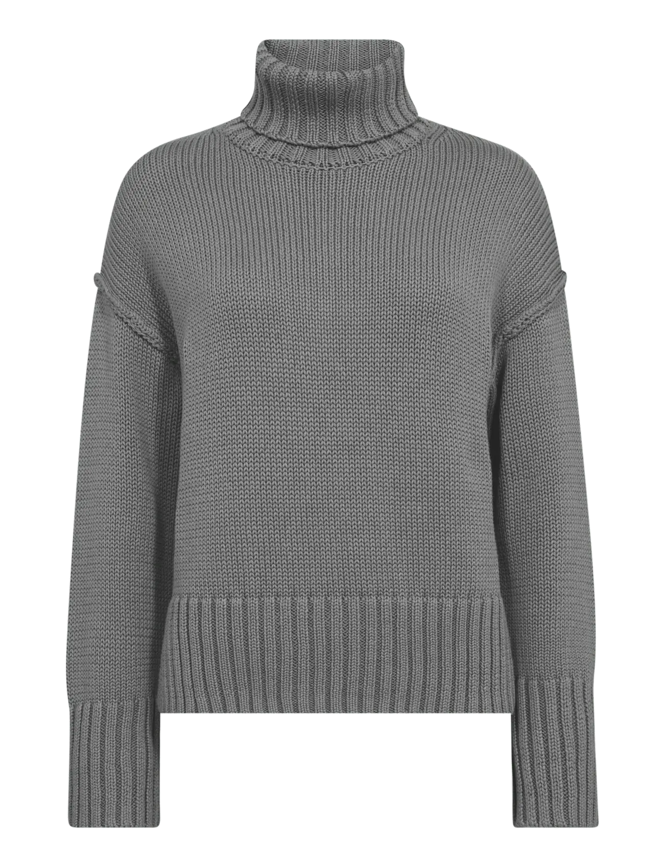MMRola Bine Rollneck Knit - GREY MELANGE