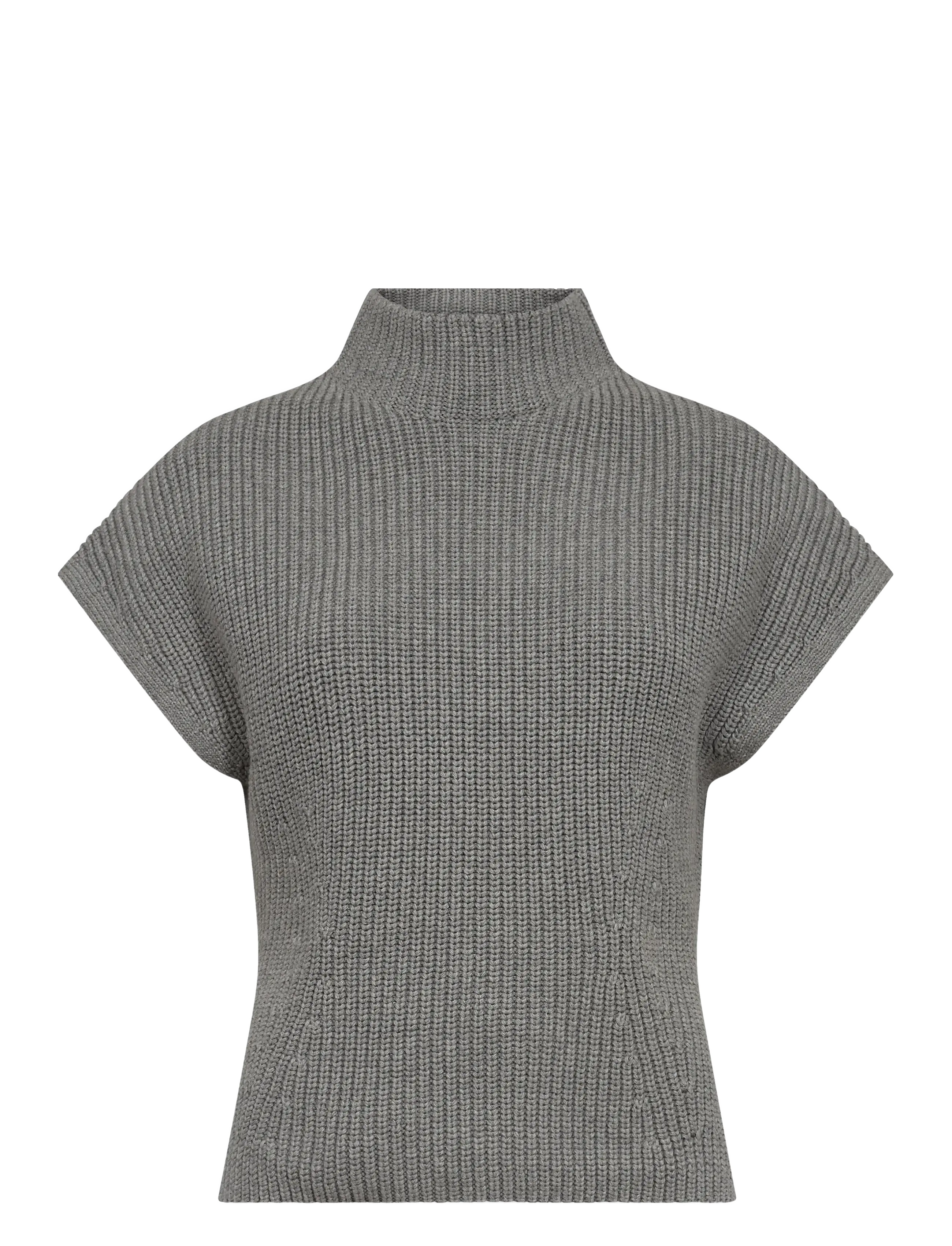MOS MOSH Mmbiola Bine Knit Vest Grau - XS - Damen