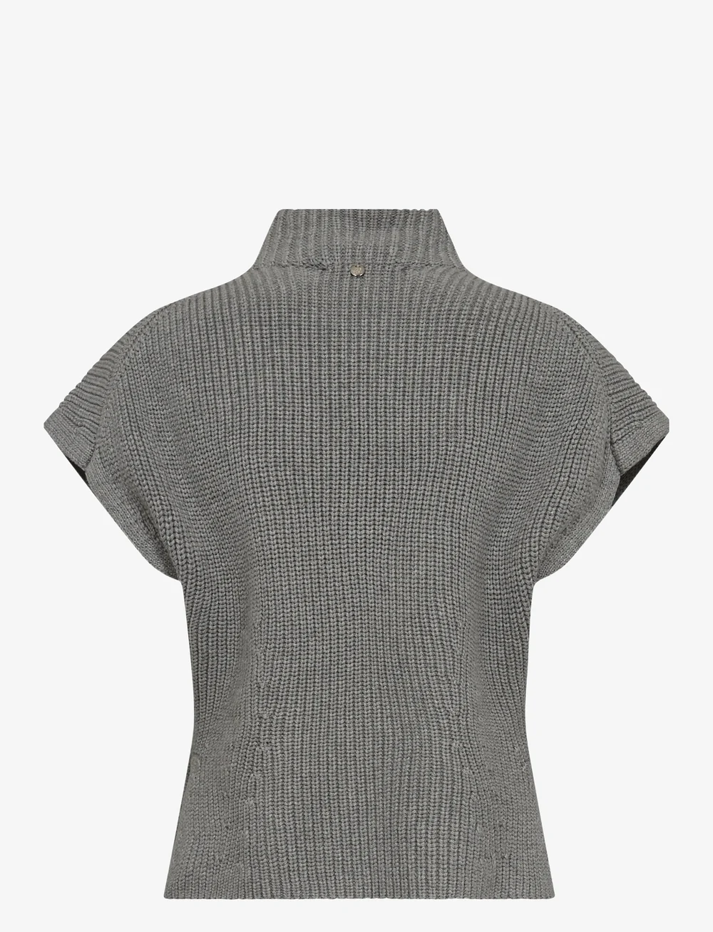 MOS MOSH - MMBiola Bine Knit Vest - knitted vests - grey melange - 2