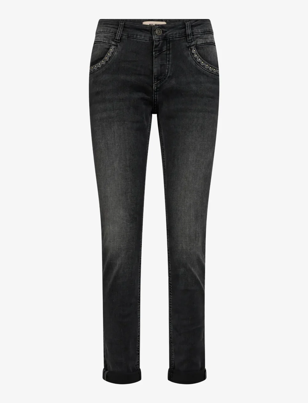 MOS MOSH - MMNaomi Perla Grigio Jeans - tapered jeans - grey - 1