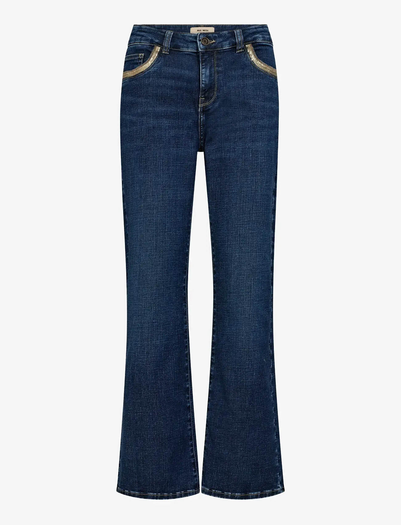 MOS MOSH - MMCecilia Perla Jeans - flared jeans - dark blue - 0