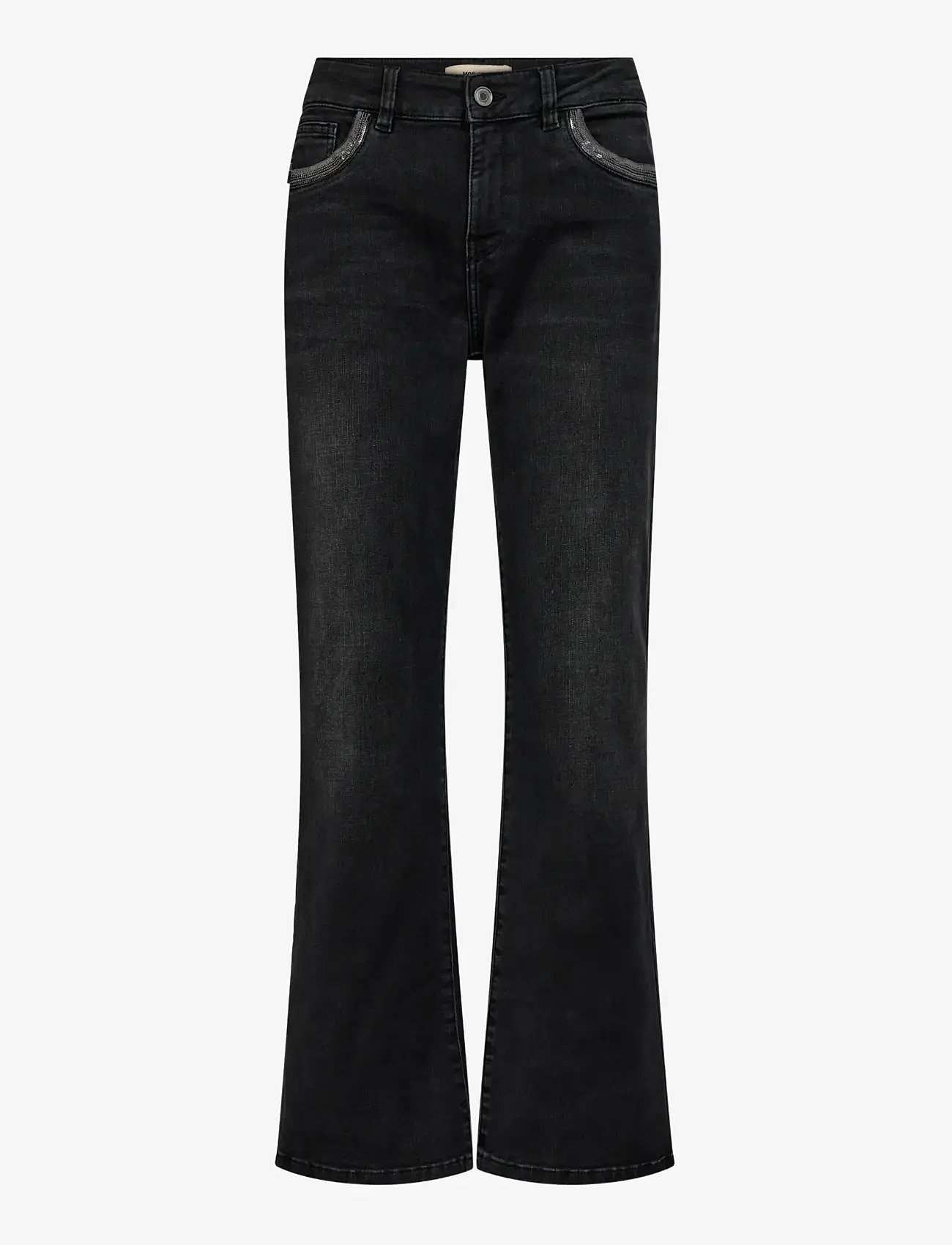 MOS MOSH - MMCecilia Perla Jeans - flared jeans - dark grey - 1