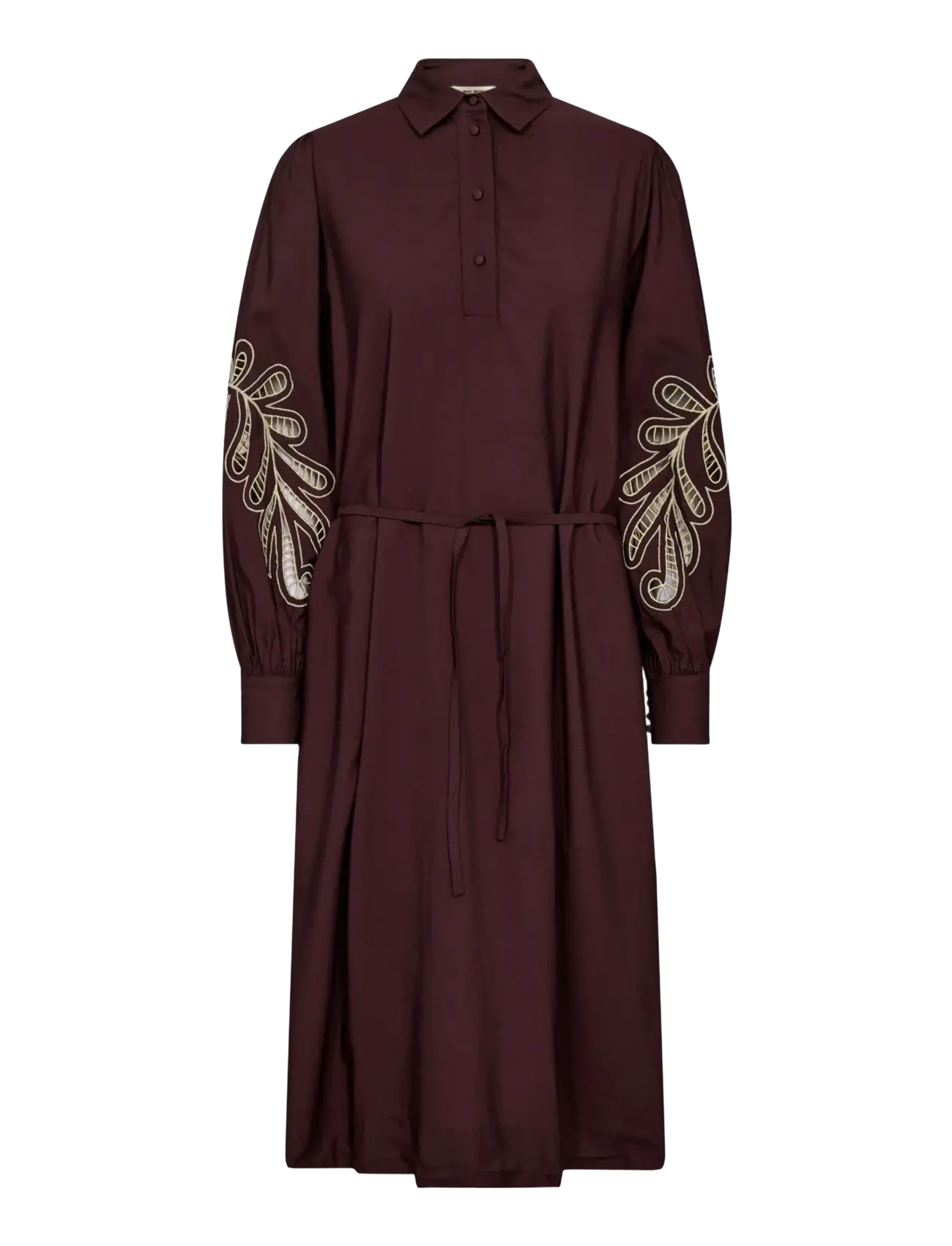 MOS MOSH Mmjiza Jorda Dress, XL, Brown, Kjoler > Skjortekjoler, Dame