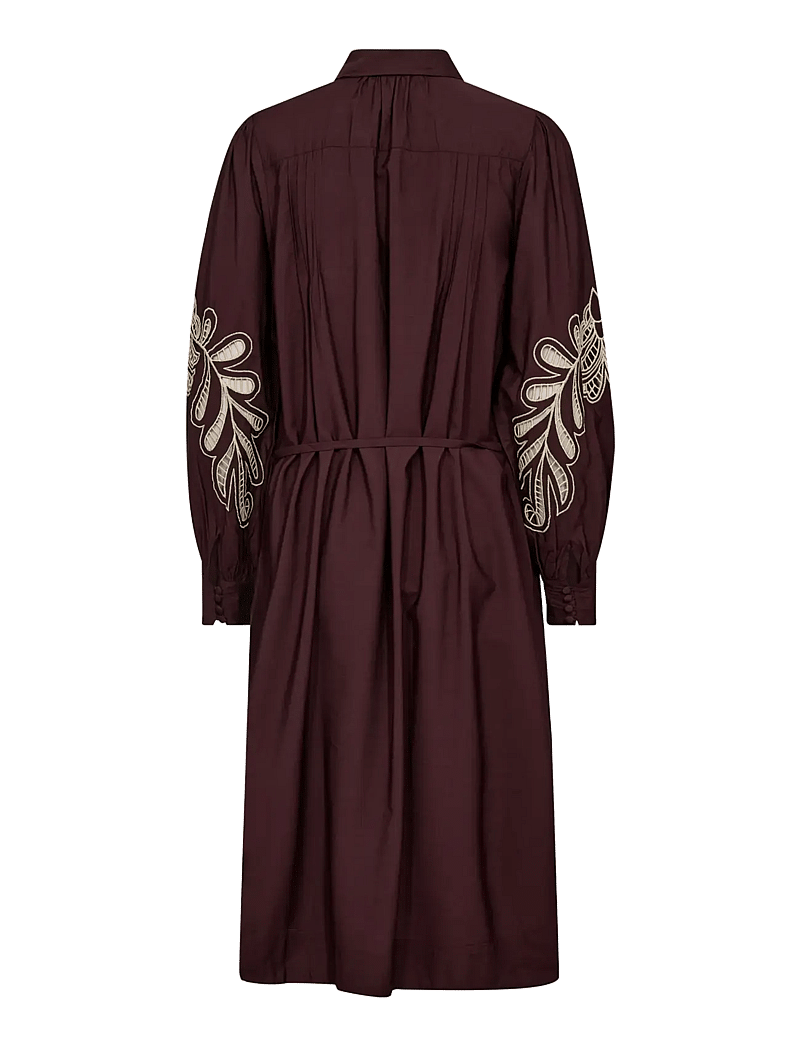 MOS MOSH - MMJiza Jorda Dress - sukienki koszulowe - fudge - 1