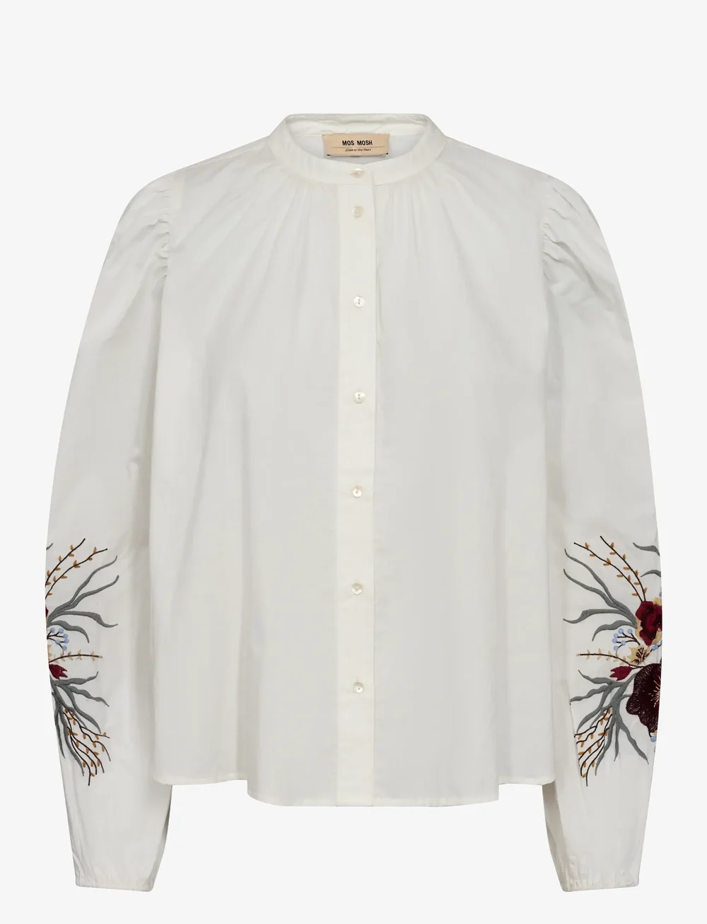 MOS MOSH - MMMysa Popli Shirt - langärmlige hemden - ecru - 1