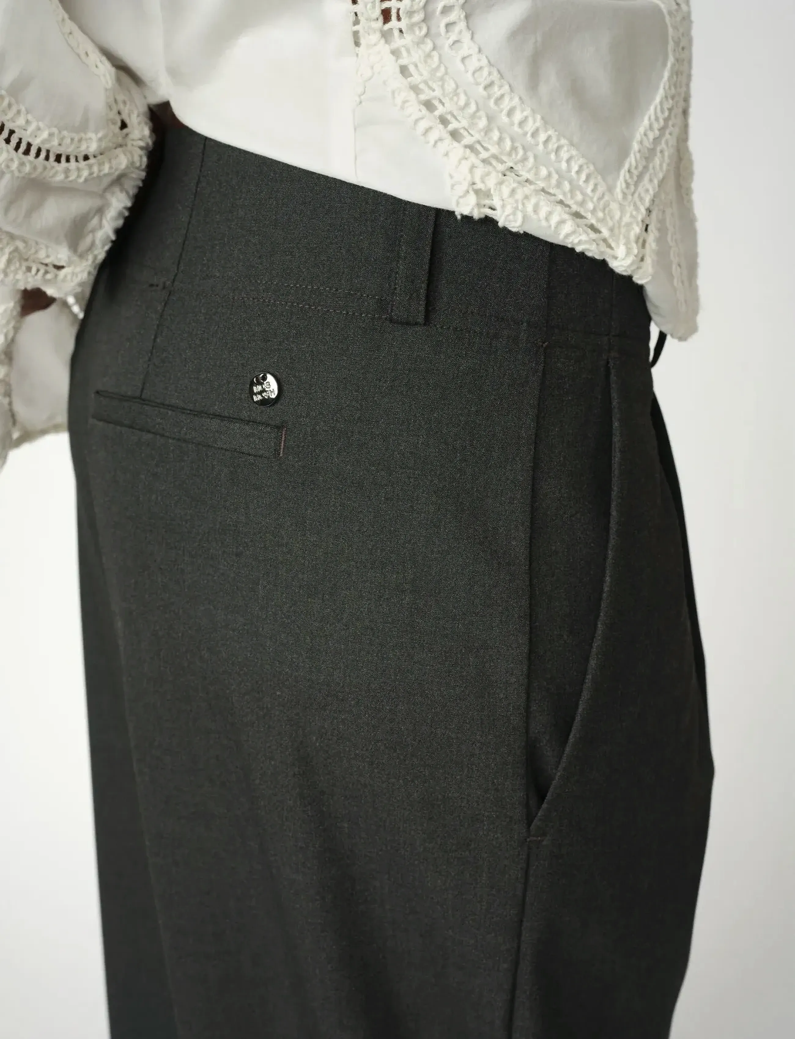 MOS MOSH - MMEvine Scarla Pant - suorat housut - phantom - 3