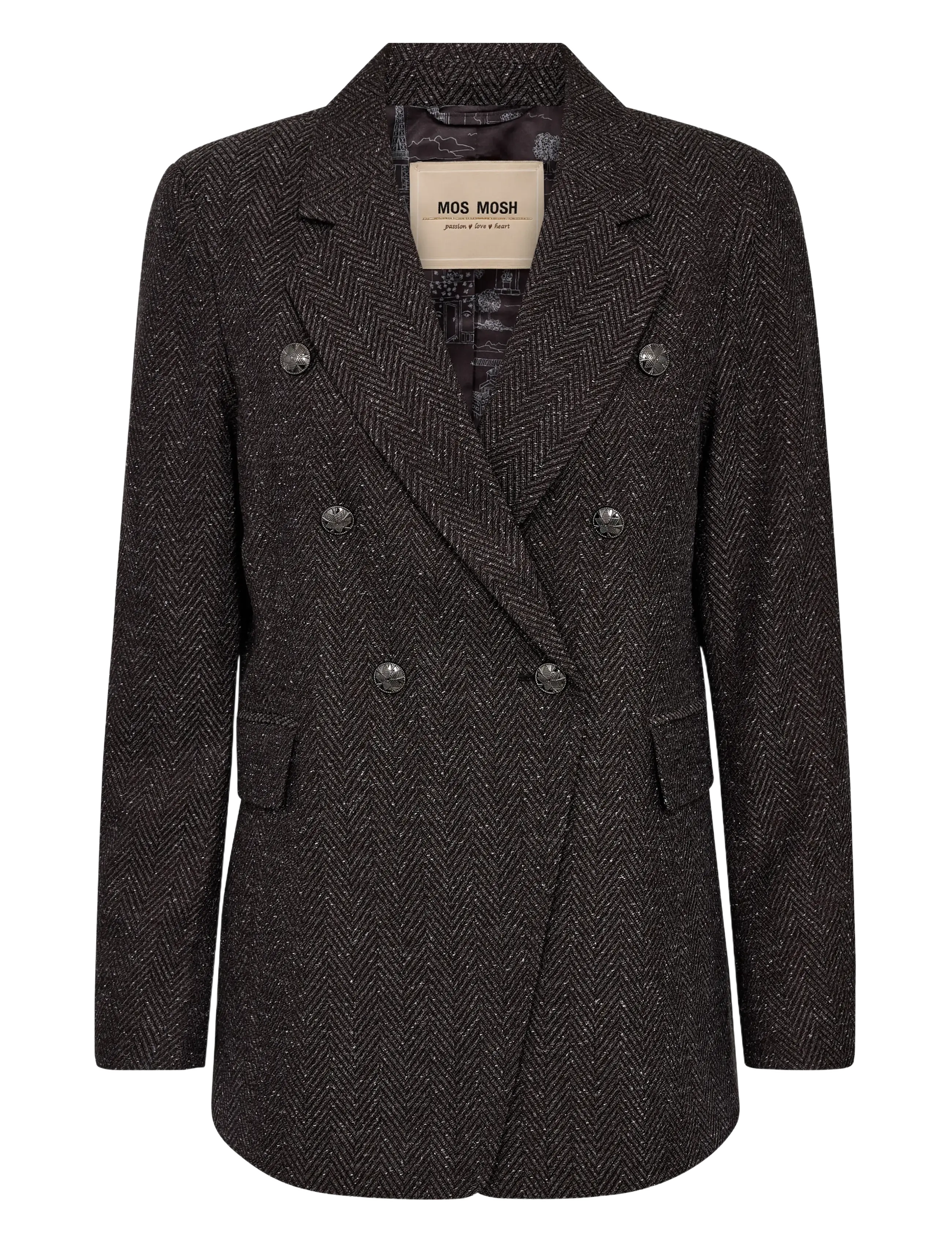 MOS MOSH Mmbabeth Svala Blazer Schwarz - 36 - Damen