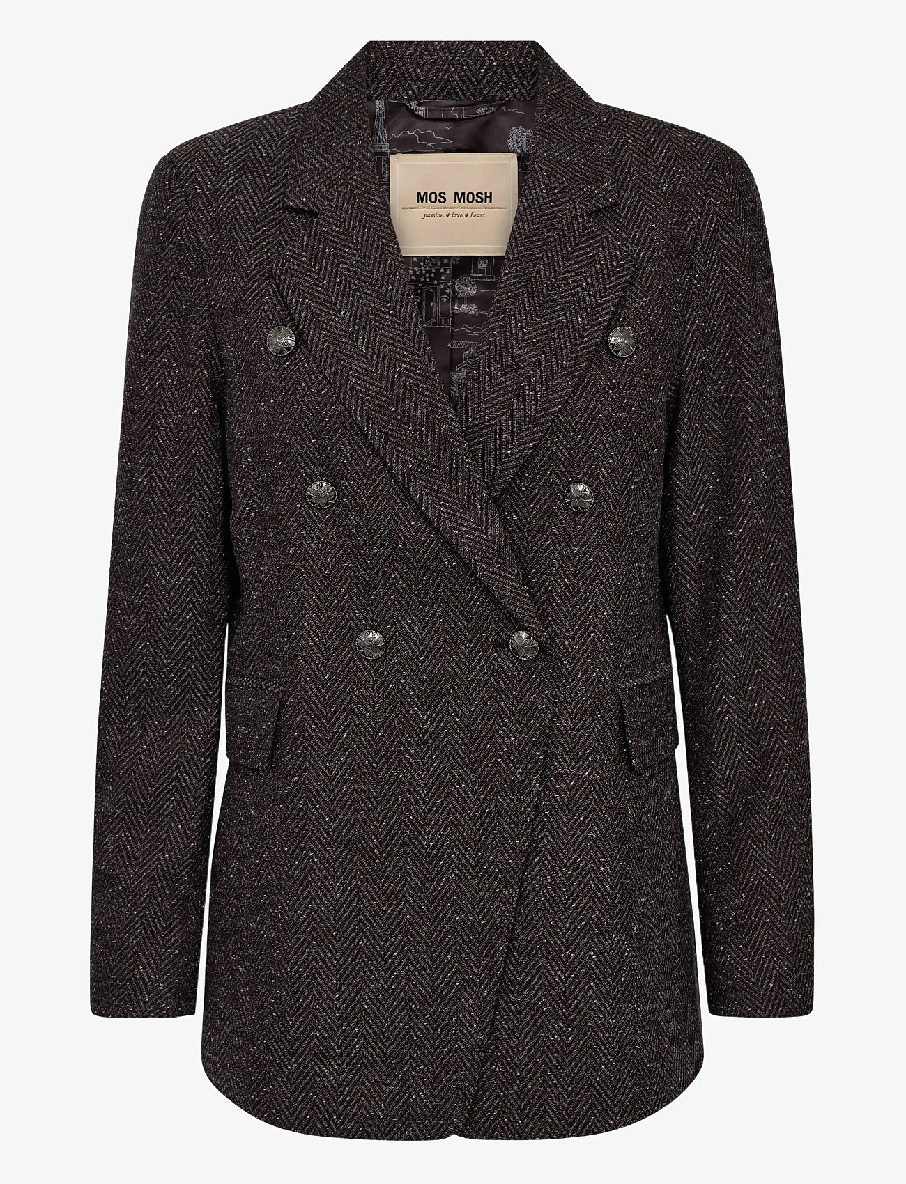 MOS MOSH - MMBabeth Svala Blazer - dubbelknäppta kavajer - black - 1