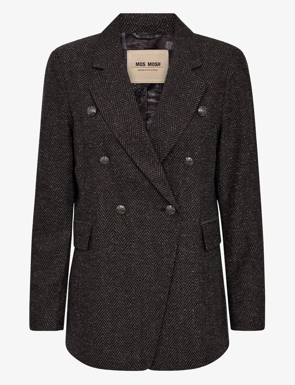 MOS MOSH - MMBabeth Svala Blazer - zweireihige blazer - black - 1