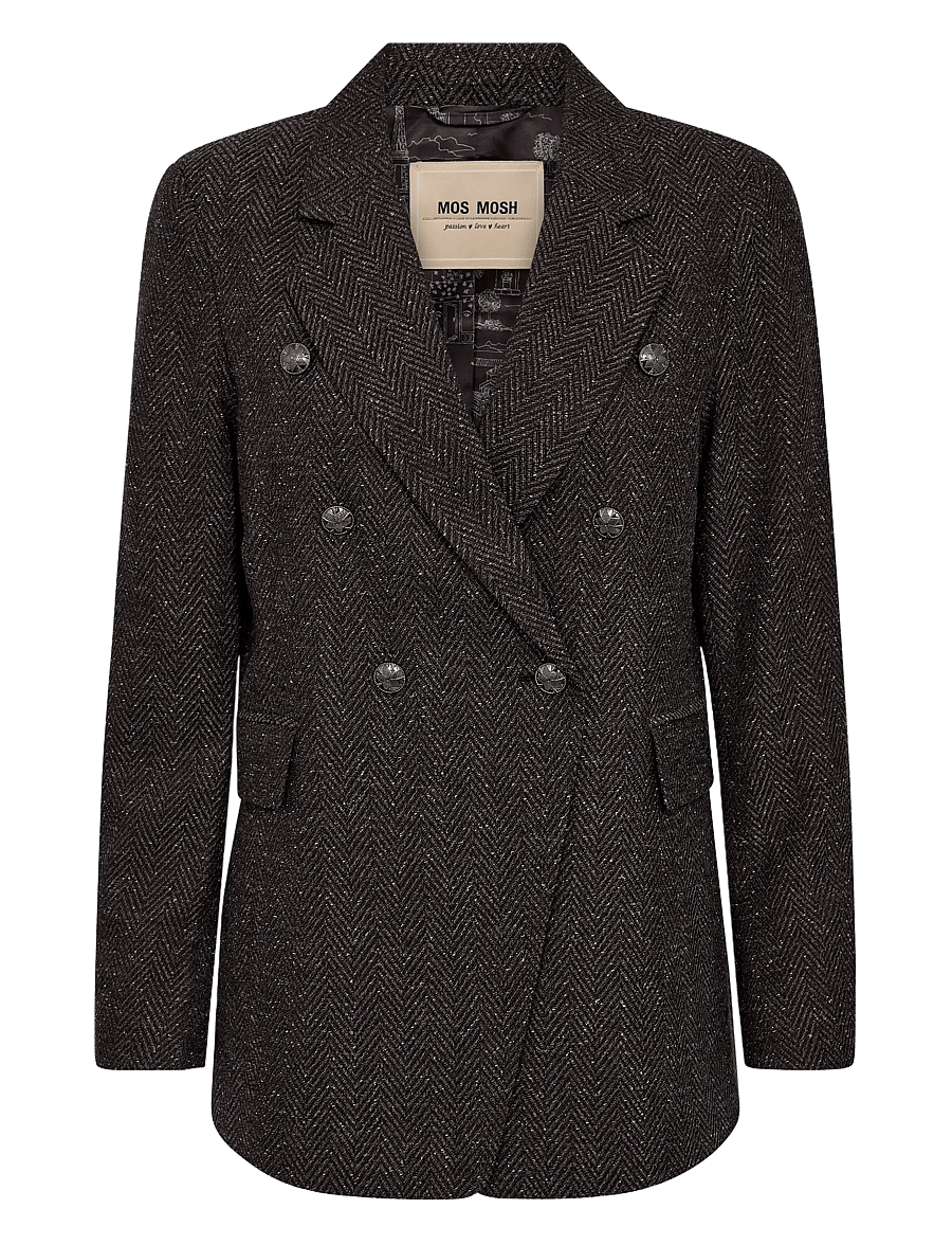 MOS MOSH - MMBabeth Svala Blazer - dubbelknäppta kavajer - black - 1