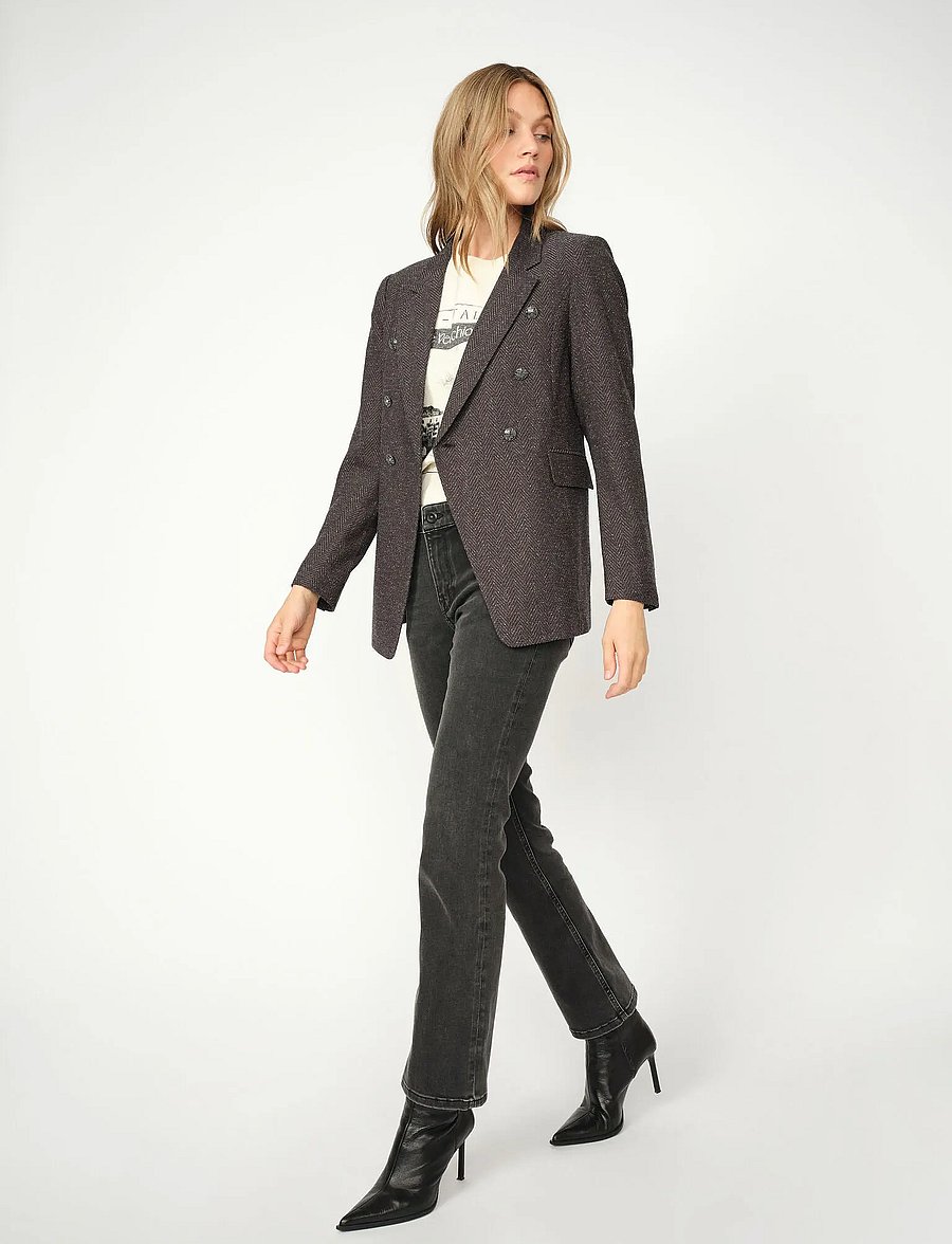 MOS MOSH - MMBabeth Svala Blazer - dubbelknäppta kavajer - black - 4