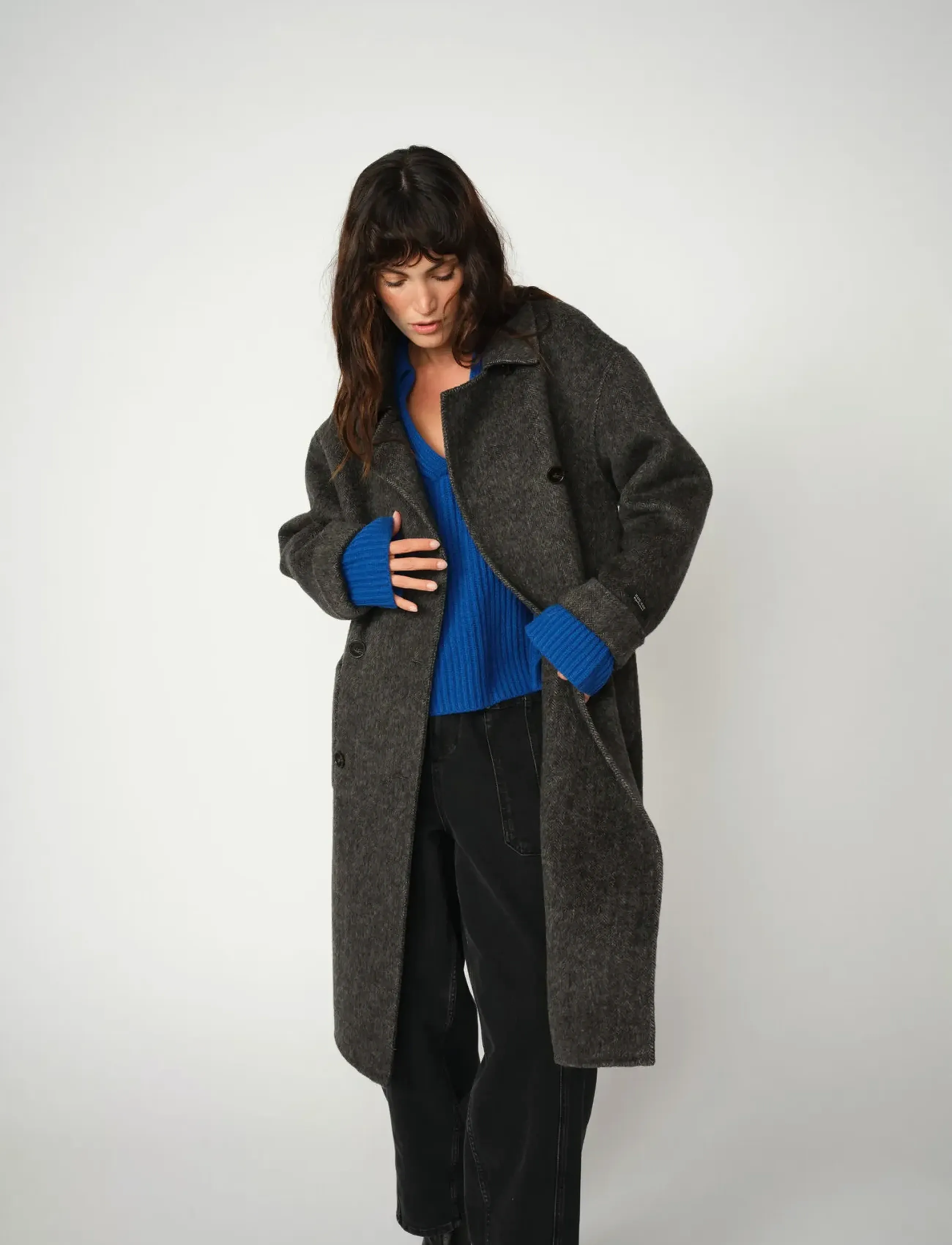 MOS MOSH MMLucca Barkley Wool Coat - Mäntel - PHANTOM / grey