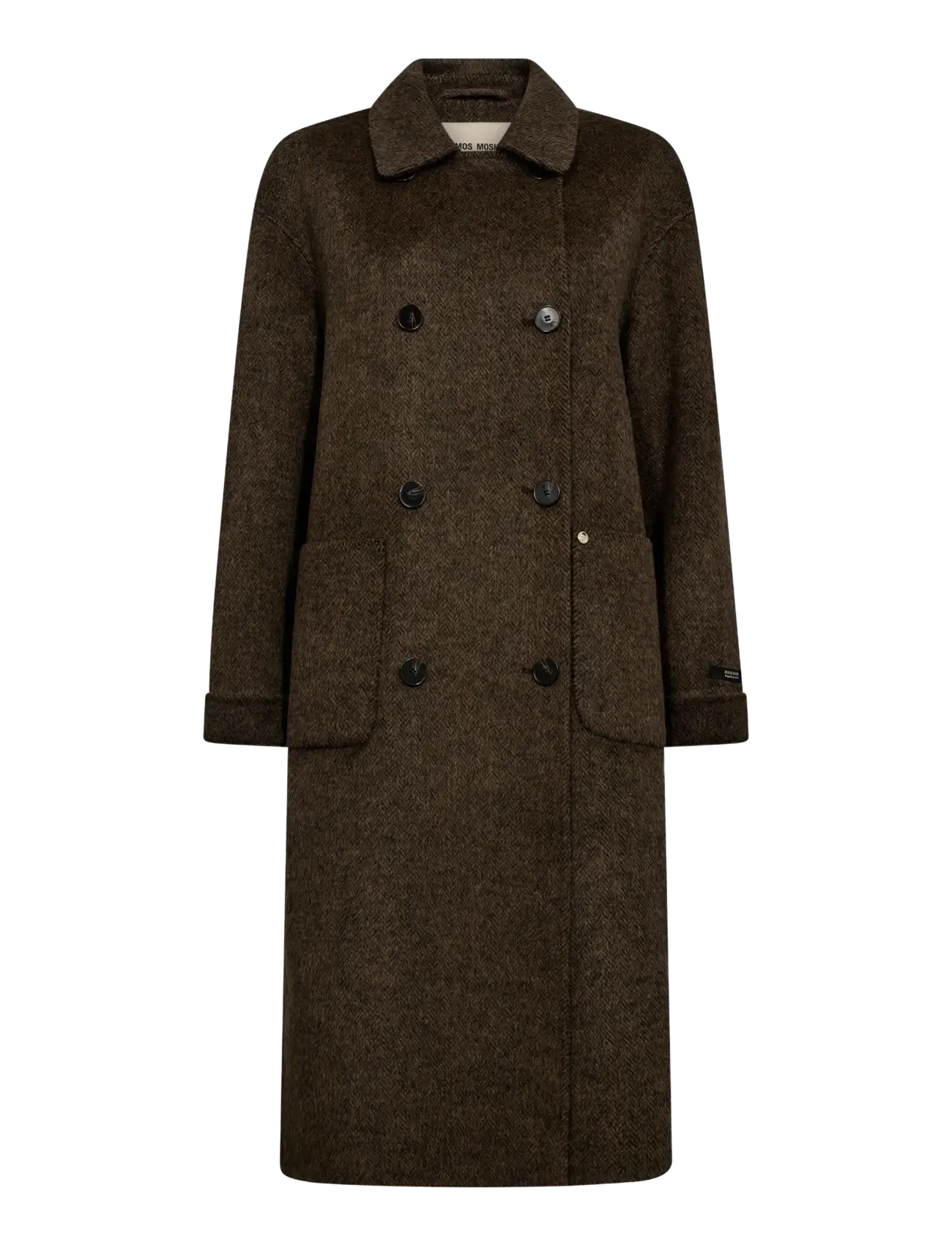 MOS MOSH MMLucca Barkley Wool Coat - Mos Mosh - SLATE BLACK / khaki/green