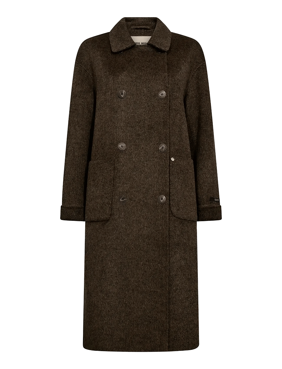 MOS MOSH - MMLucca Barkley Wool Coat - slate black - 1