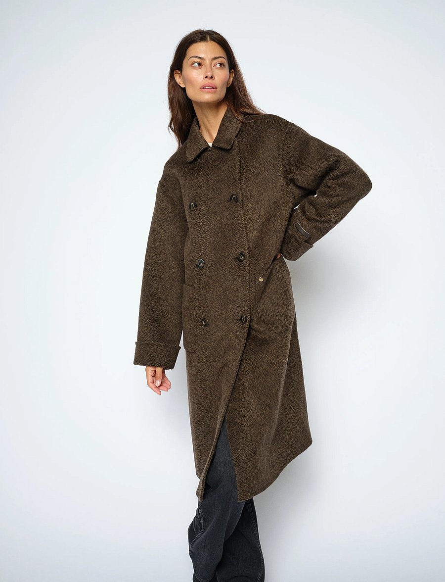 MOS MOSH - MMLucca Barkley Wool Coat - slate black - 0