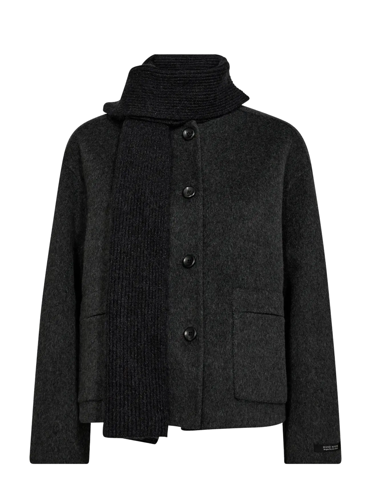 MOS MOSH Mmmaria Loisa Wolle Jacke Schwarz - S - Damen