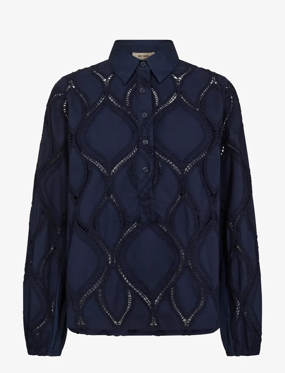 MOS MOSH - MMNolin Caminno Shirt - overhemden met lange mouwen - maritime blue - 0