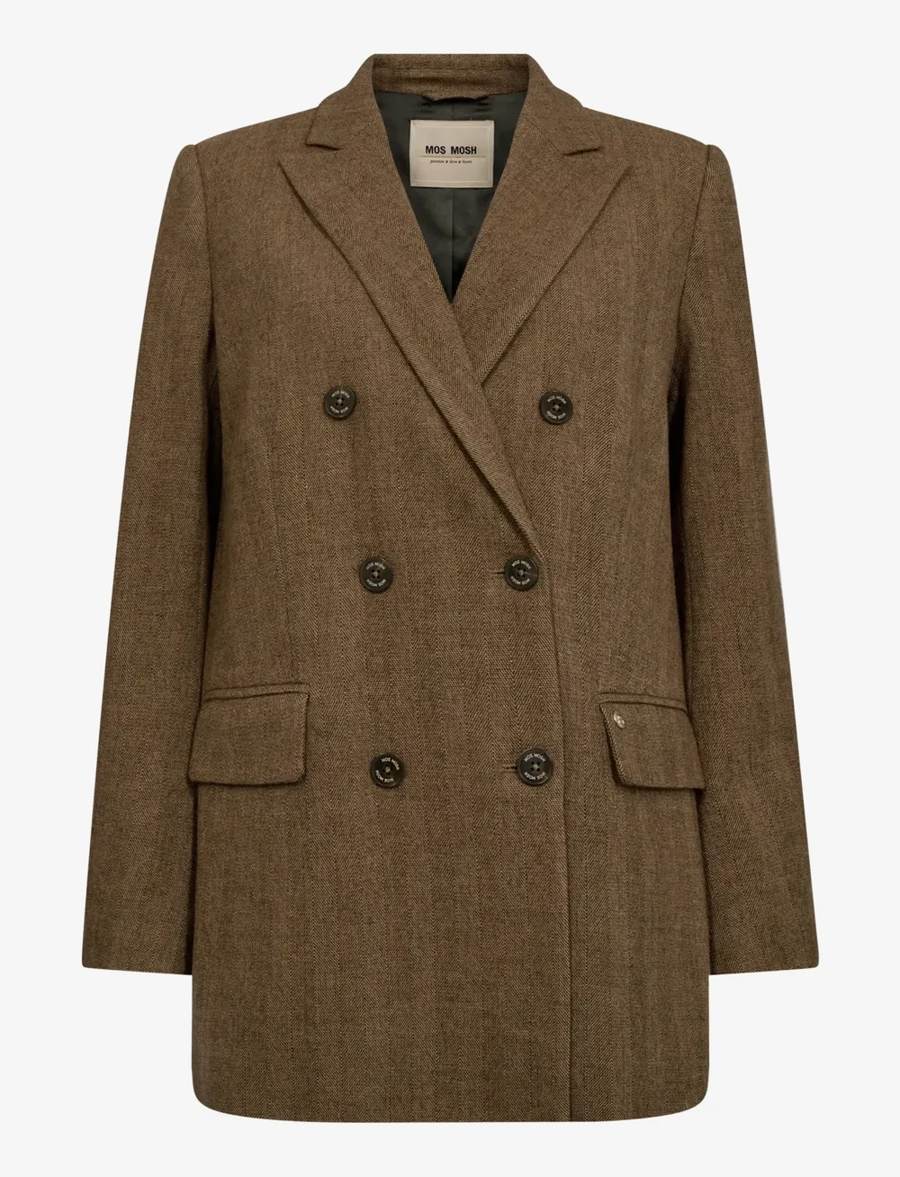 MOS MOSH - MMMalie Gabby Blazer - zweireihige blazer - true camel - 1