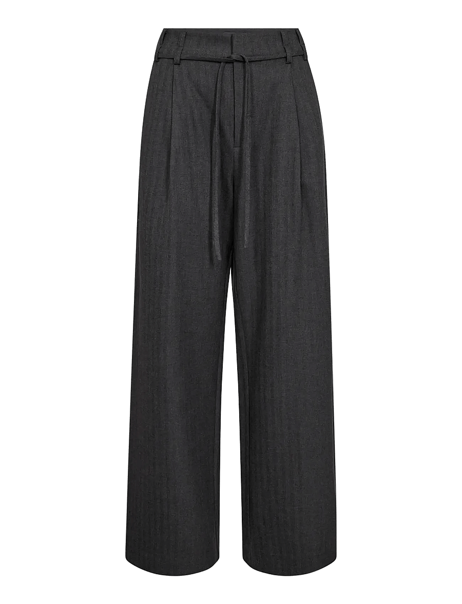 MOS MOSH - MMLeslie Monrose Pant - vida byxor - phantom - 1