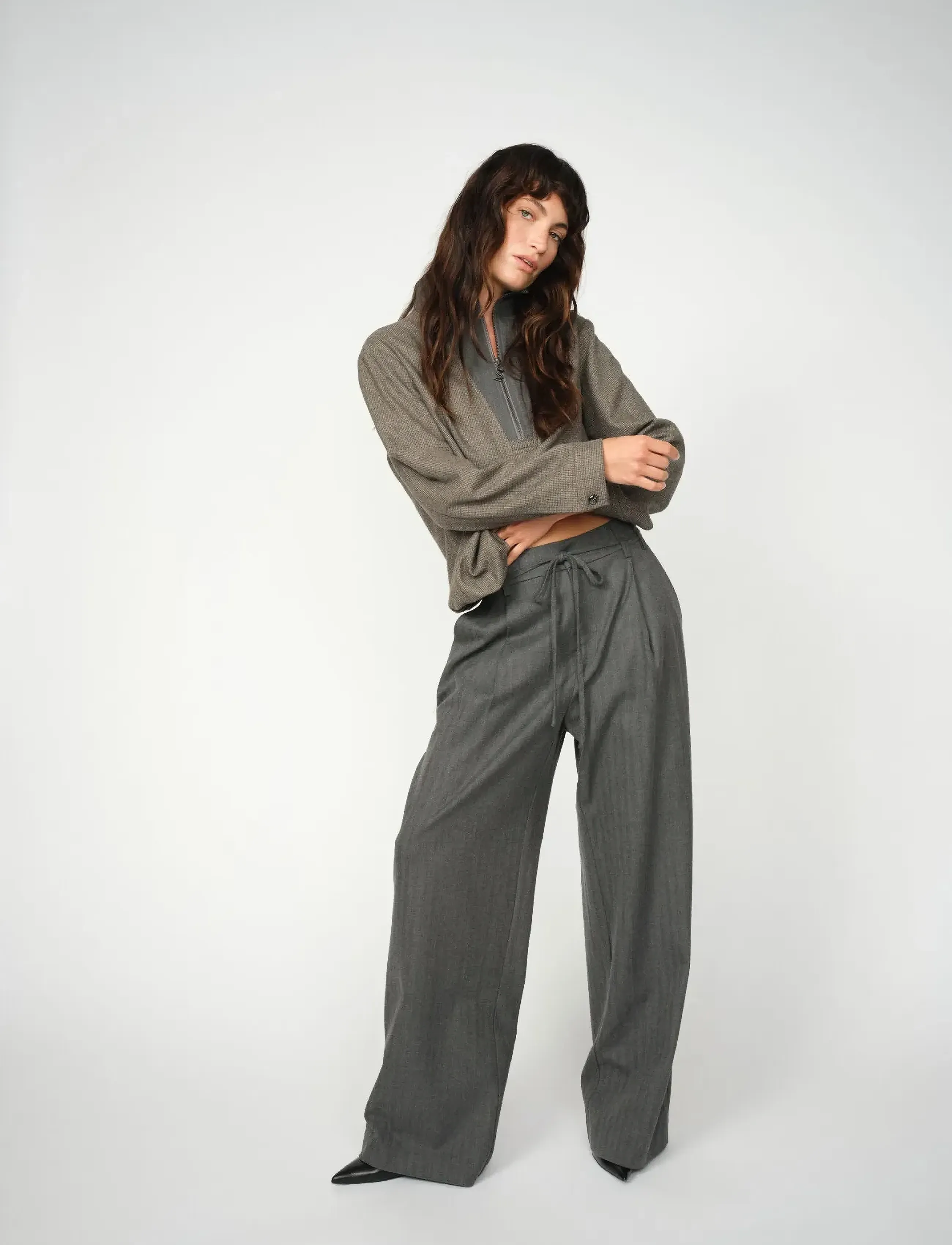 MOS MOSH - MMLeslie  Monrose Pant - vida byxor - phantom - 3