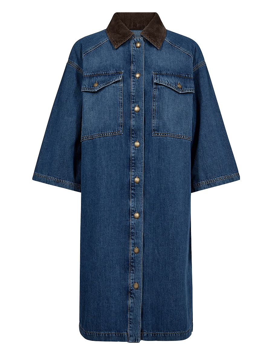 MOS MOSH - MMVikka Lara Dress - farkkumekot - blue - 0