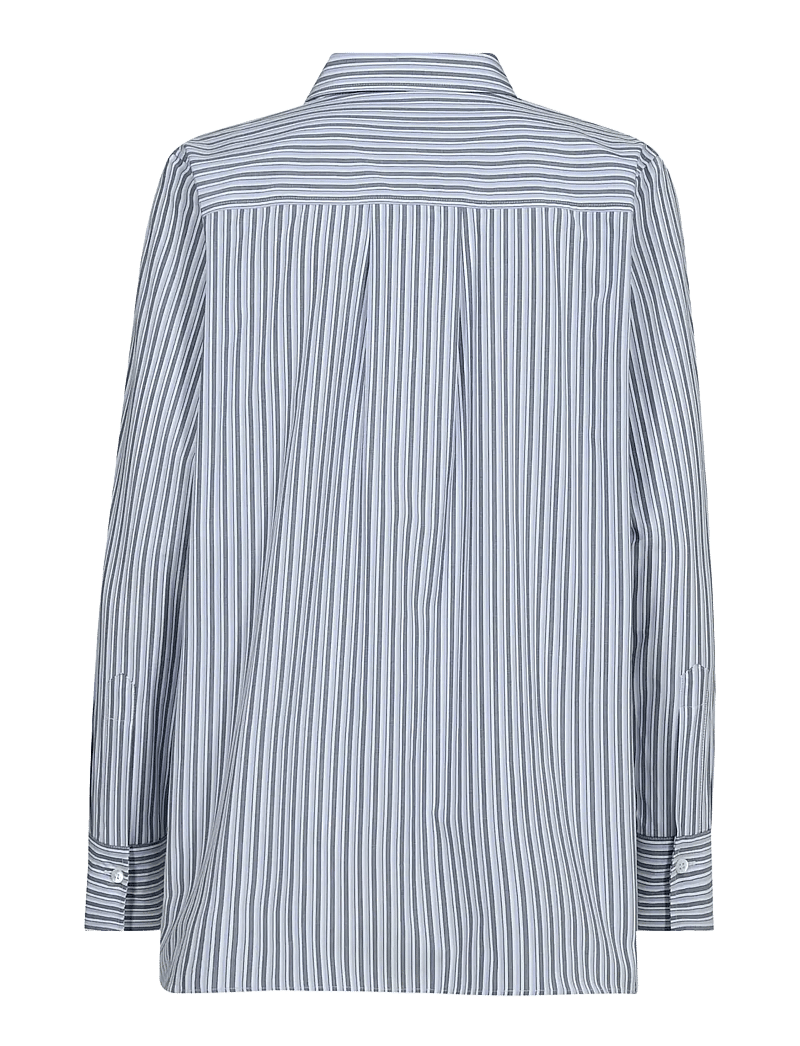 MOS MOSH - MMElinda Slim Stripe Shirt - long-sleeved shirts - brunnera blue - 2