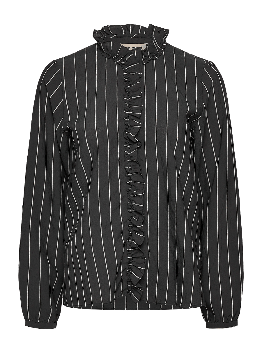 MOS MOSH - MMBilly Stripe Shirt - pikkade varrukatega särgid - phantom - 0