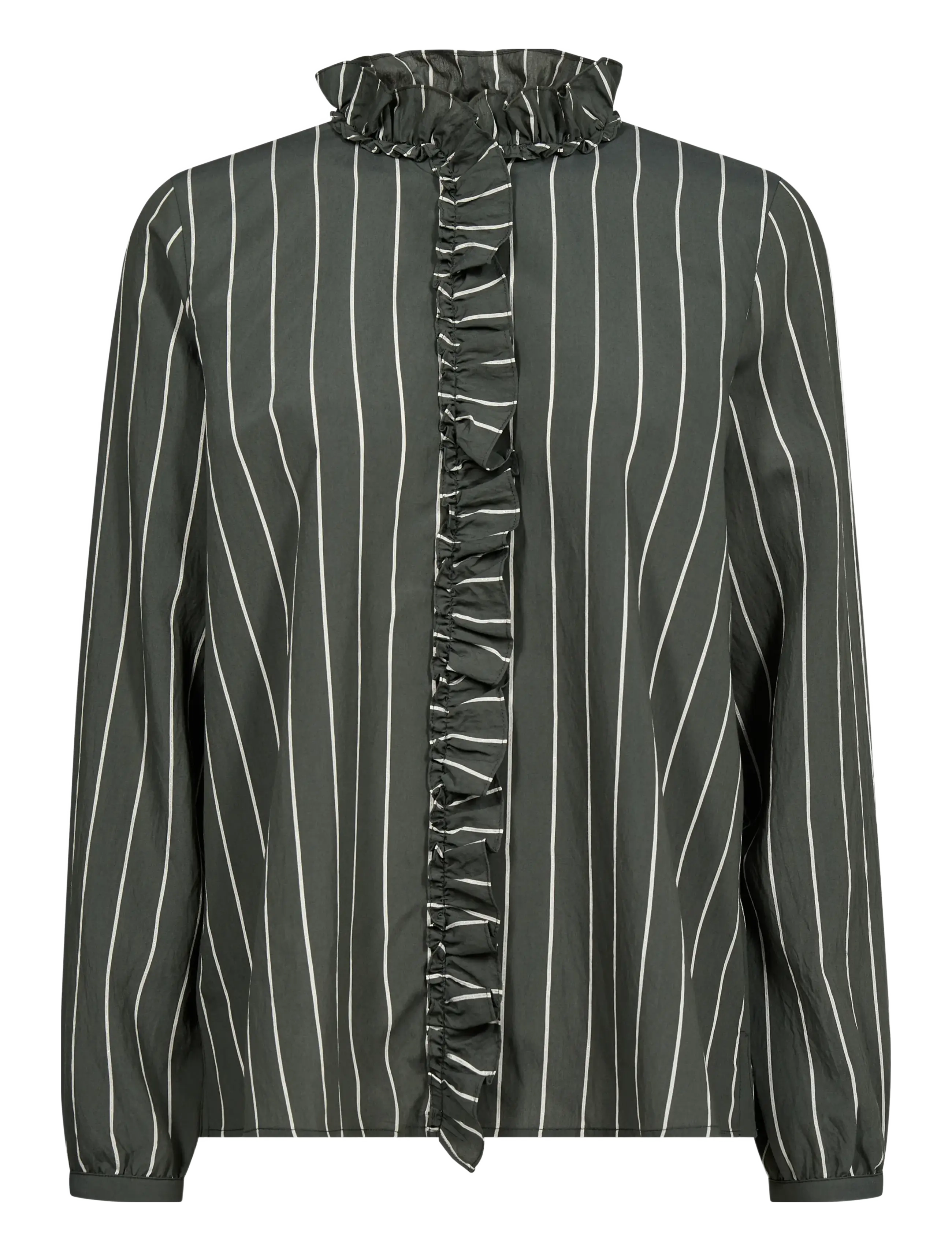MOS MOSH MMBilly Stripe Shirt - Bluser - URBAN CHIC / green