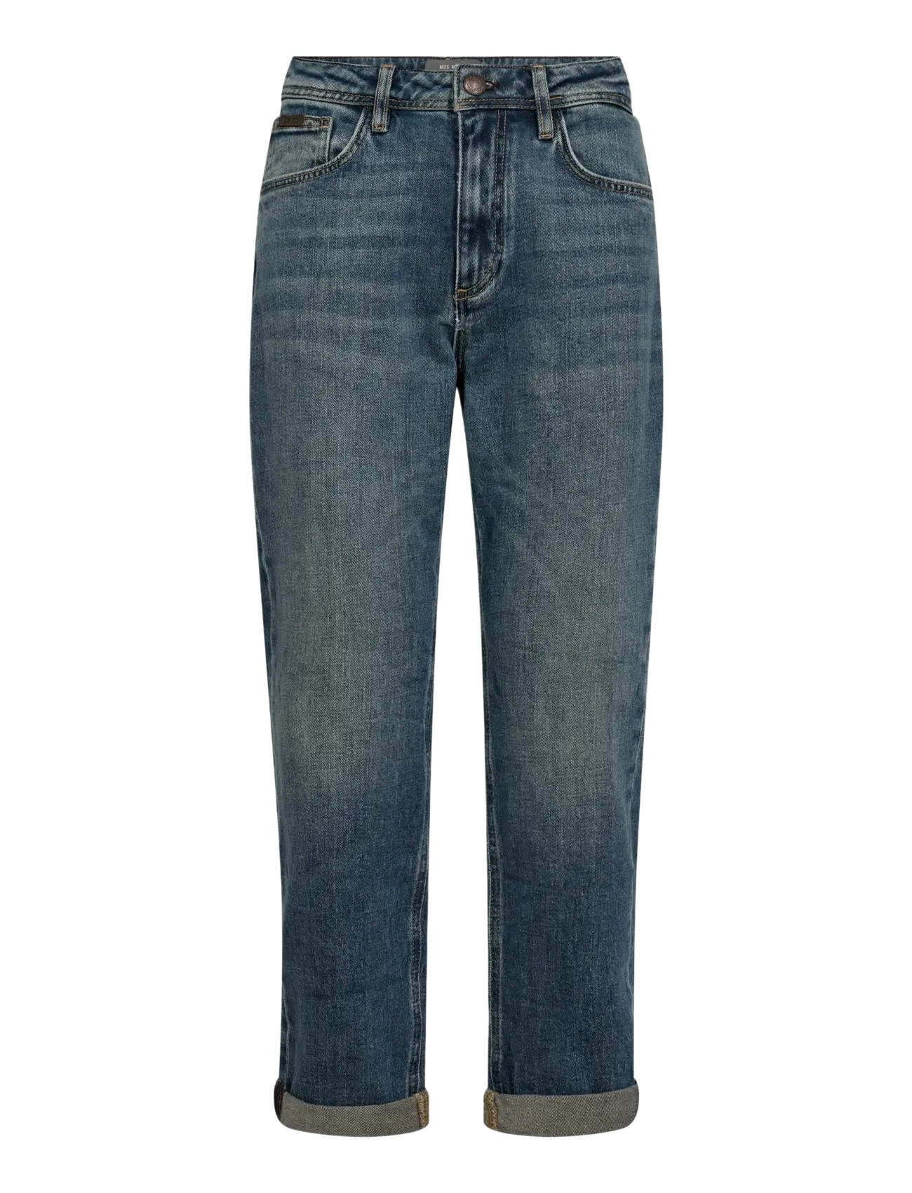 MOS MOSH Mmelly Galleon Jeans, Kvinder, Højtaljede Mom Jeans, Blå, Str: 29 Short
