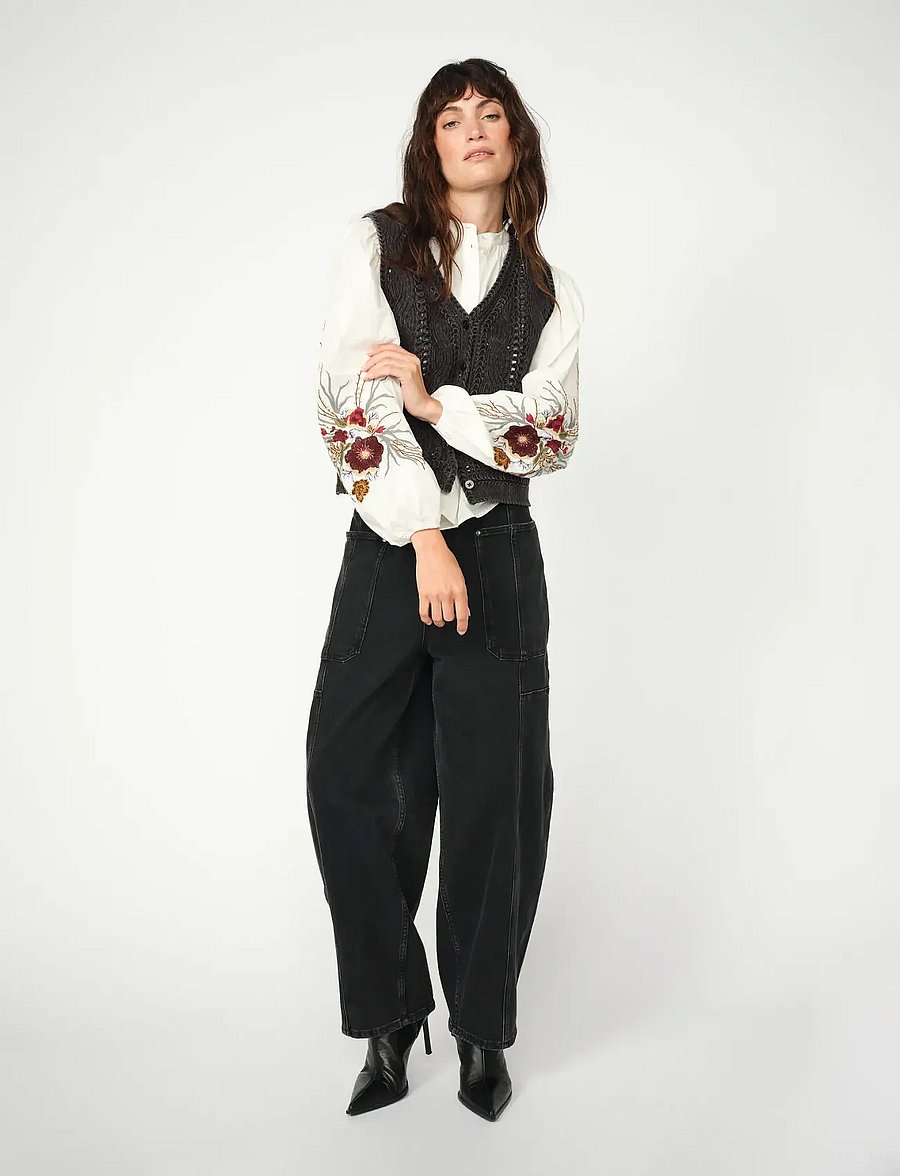 MOS MOSH - MMRosy Galleon Jeans - dark grey melange - 0