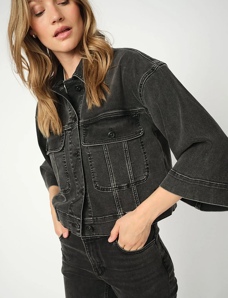 MOS MOSH - MMPenn Deluxe Jacket - farkkutakit - grey - 3