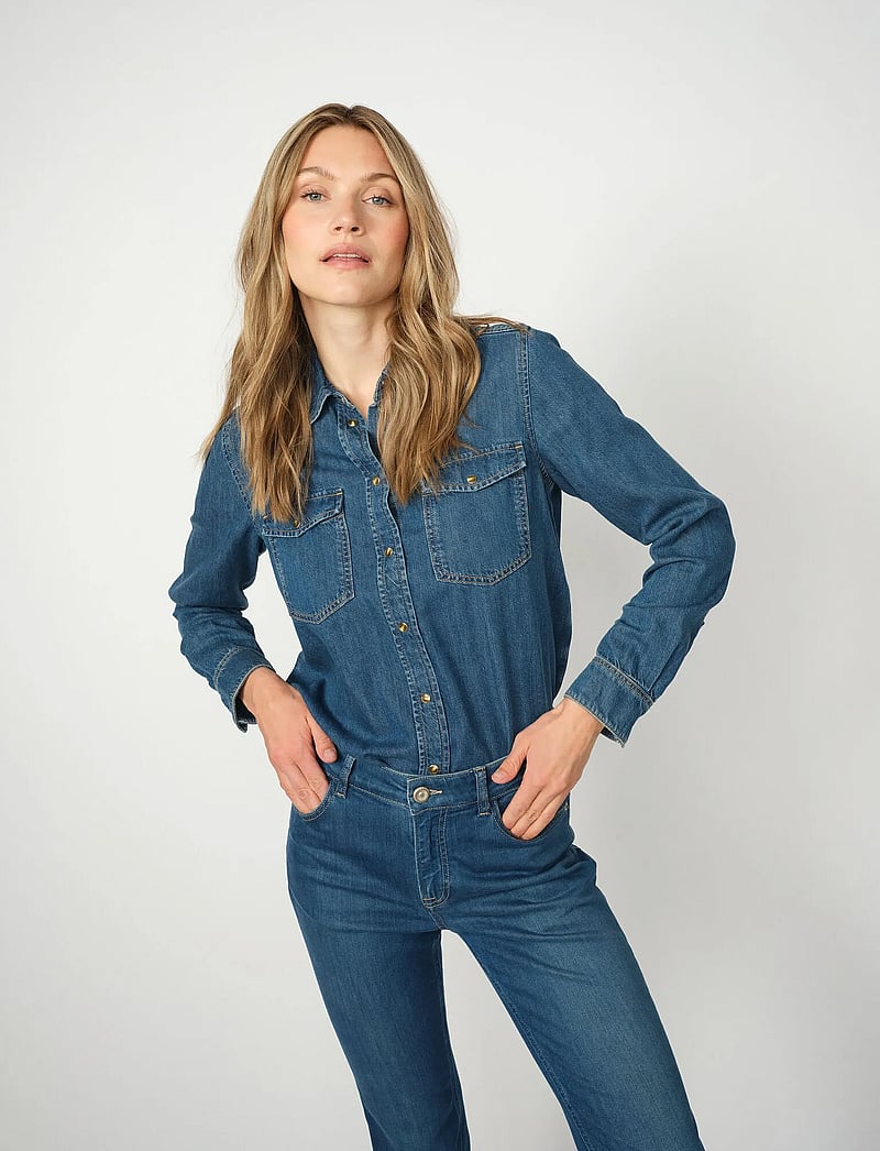 MOS MOSH - MMNatalie Denim Shirt - jeanshemden - blue - 3