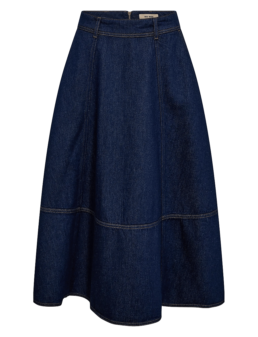 MOS MOSH - MMCynthia A-skirt - dark blue denim - 1