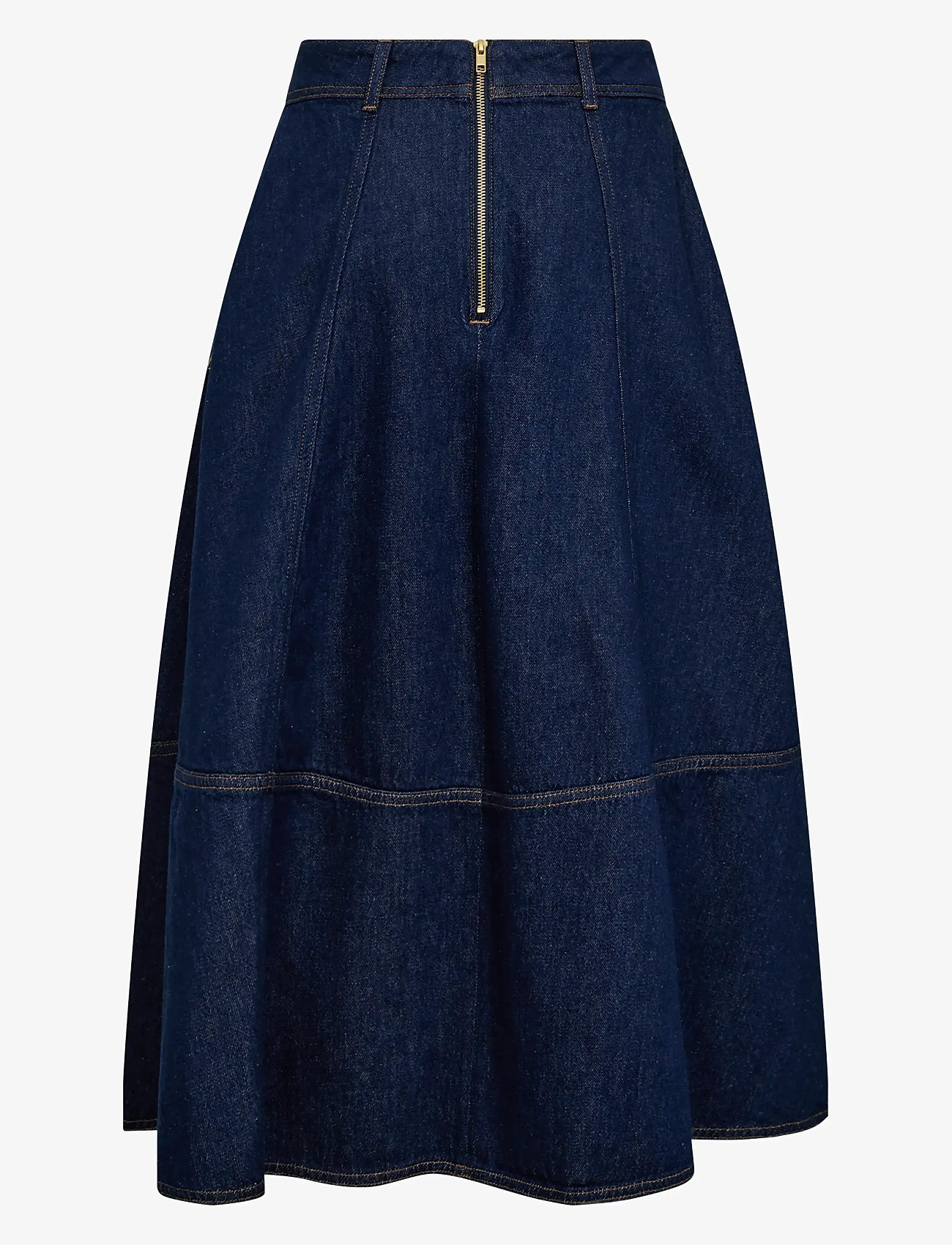 MOS MOSH - MMCynthia A-skirt - džinsiniai sijonai - dark blue denim - 2