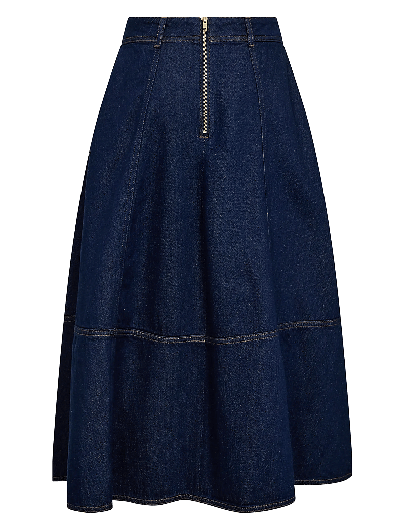 MOS MOSH - MMCynthia A-skirt - džinsiniai sijonai - dark blue denim - 2