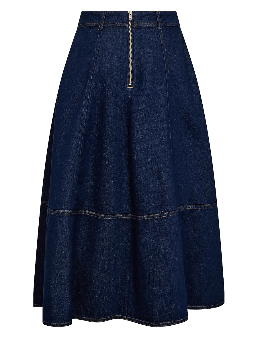 MOS MOSH - MMCynthia A-skirt - dark blue denim - 2